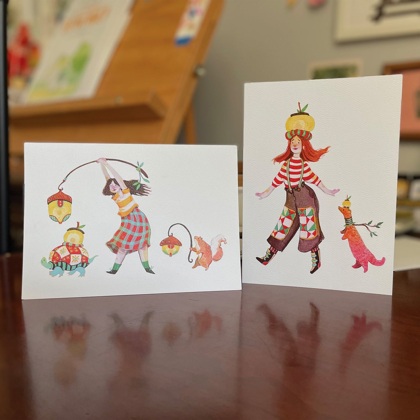 Lights and Lantern Greeting Card 2-pack