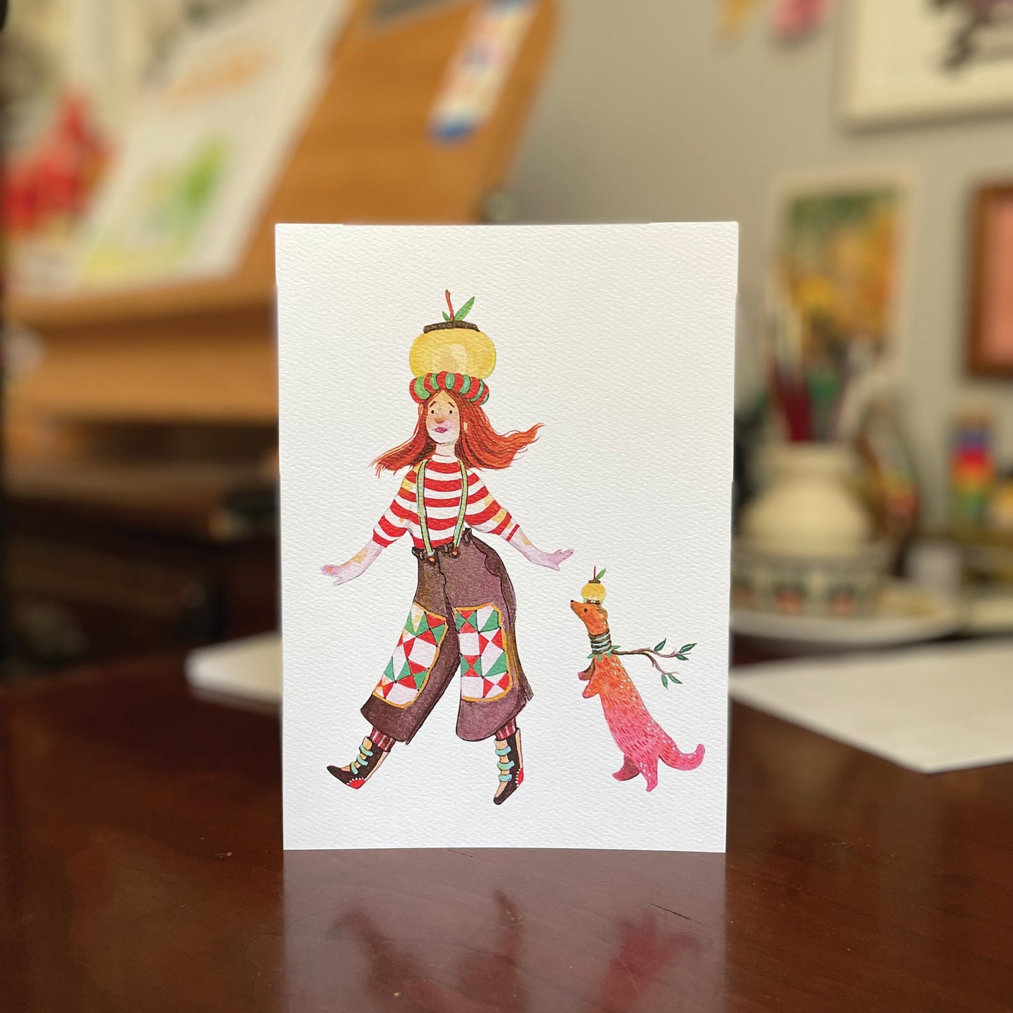 Lights and Lantern Vertical Greeting Card