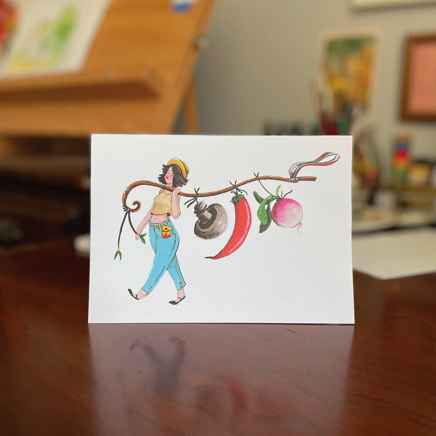 Veggie Helper Greeting Card