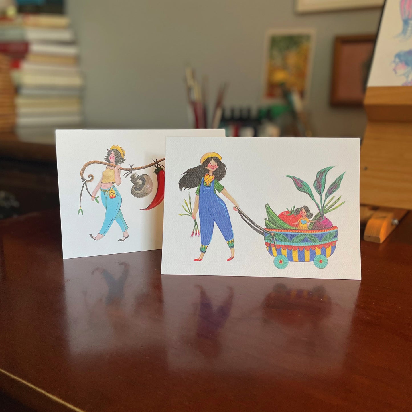 Veggie Helper Greeting Card 2-pack