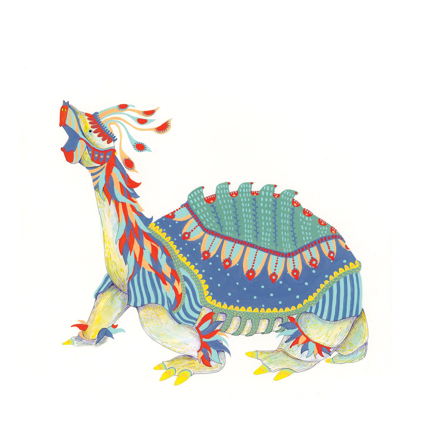 Armored Turtle 8x8 Print