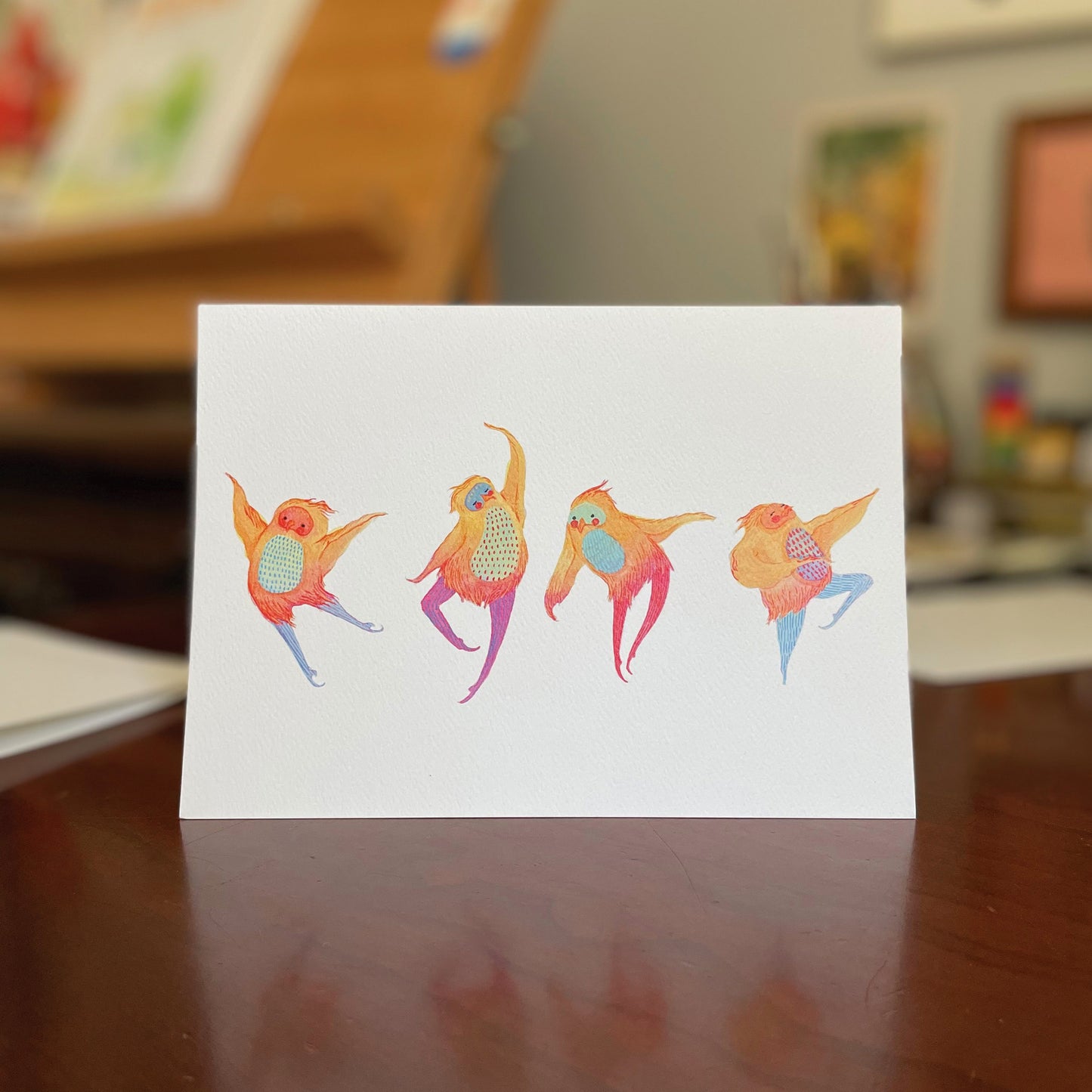 Owl Ballet Greeting Card